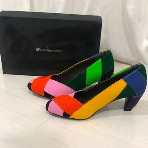 United Nude Color block heels - NWOT